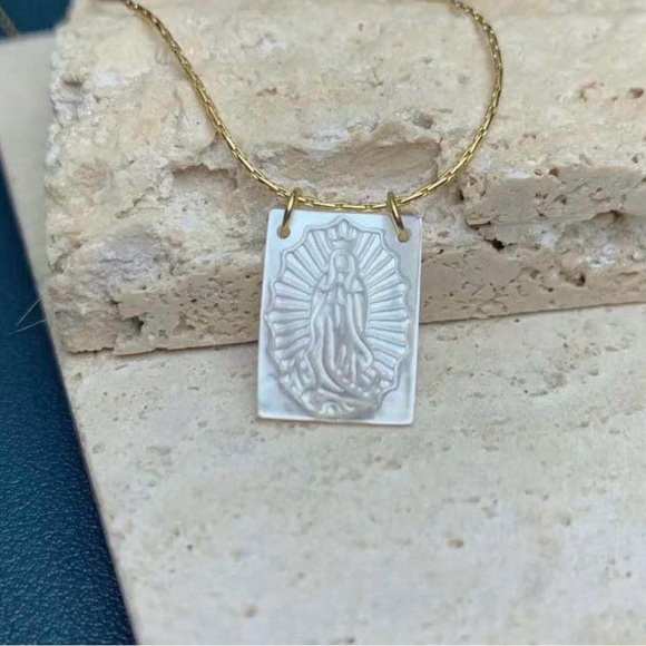Virgin de Guadalupe Engraved Necklace - Picture 1 of 1